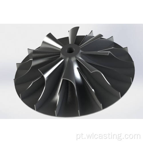 Rotor de ventilador de exaustão de vácuo de usinagem CNC